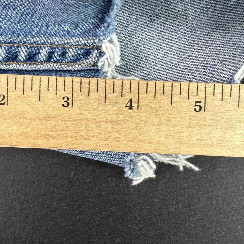 Y2K Levi's Jean Shorts Mens 34* 505 Blue Faded Cut Off Cotton Denim Jorts Tag 36